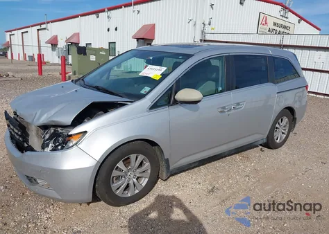 2014 Honda Odyssey Ex-L from USA, damaged, VIN 5FNRL5H6XEB019118